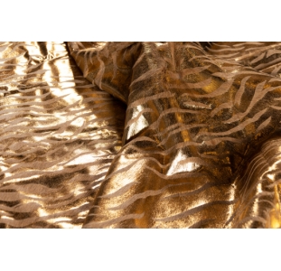 Ковер Шкура коровы / TIGER PRINT 230X200 см. коричневый, золотой (NRC00216)