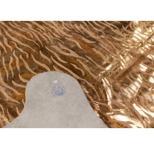 Ковер Шкура коровы / TIGER PRINT 230X200 см. коричневый, золотой (NRC00216)