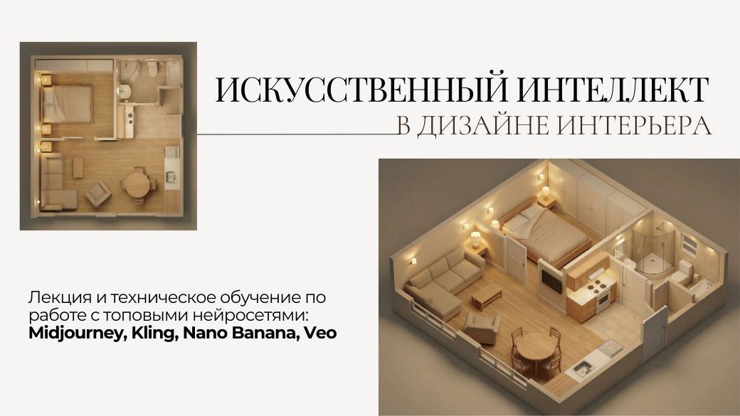 Мастер-класс «Искусственный интеллект в дизайне интерьеров»