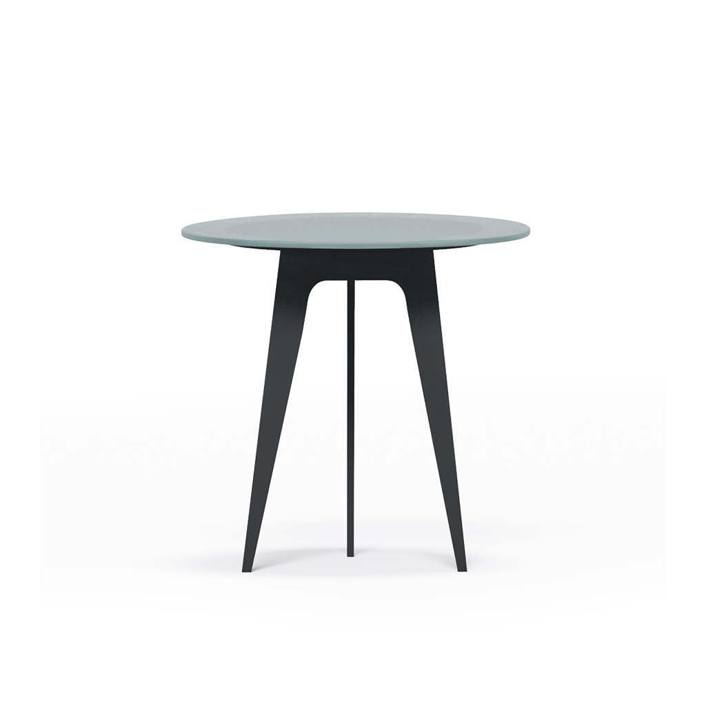 Стол приставной LINUS SIDE TABLE BLACK BETON 51X60X55 СМ. (NRM00121 ...