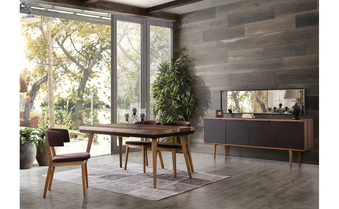 Стол журнальный PUNTO CENTER TABLE WALNUT EUROPEAN WALNUT  118X68X40 СМ. (NRM00051)