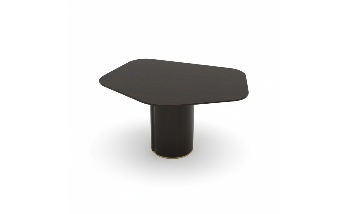 Стол журнальный MORIA SIDE TABLE Mat Persona 77 Anthracite Walnut Veneer  73X50X51 СМ. (FUG00054)