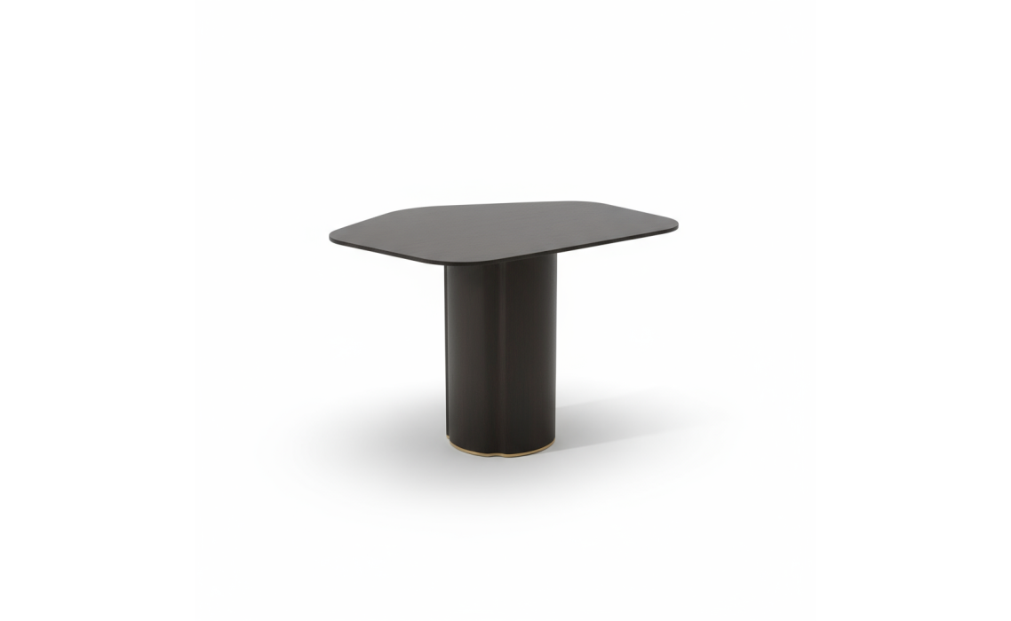 Стол журнальный MORIA SIDE TABLE Mat Persona 77 Anthracite Walnut Veneer  73X50X51 СМ. (FUG00054)