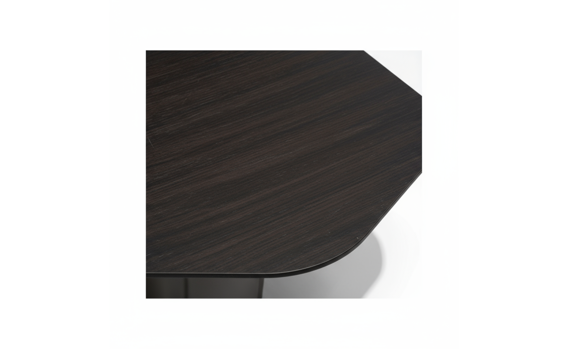 Стол журнальный MORIA SIDE TABLE Mat Persona 77 Anthracite Walnut Veneer  73X50X51 СМ. (FUG00054)