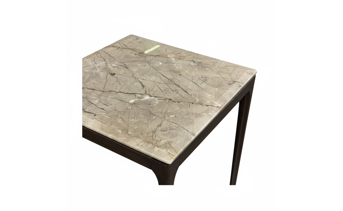 Стол журнальный PURA MARBLE SIDE TABLE Naturel Walnut MARBLE AURA  55X55X55 СМ. (FUG00055)