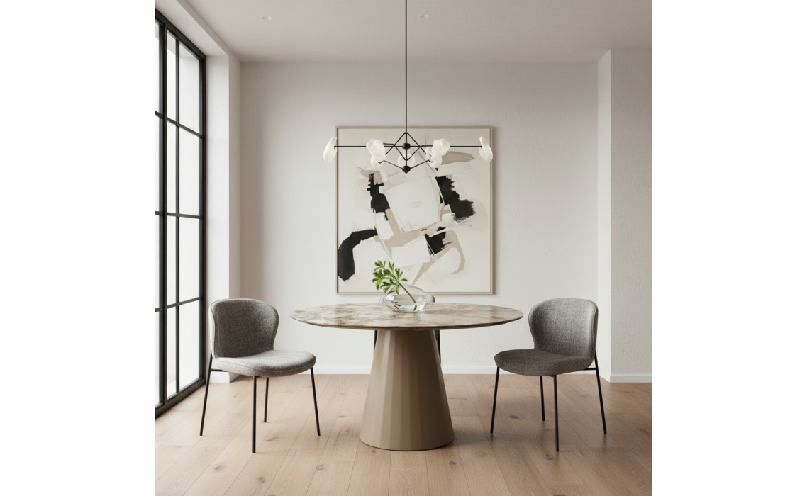 Стол обеденный MONACO DINING TABLE EMPT NMR  120X120X75 СМ. (NRM05533)