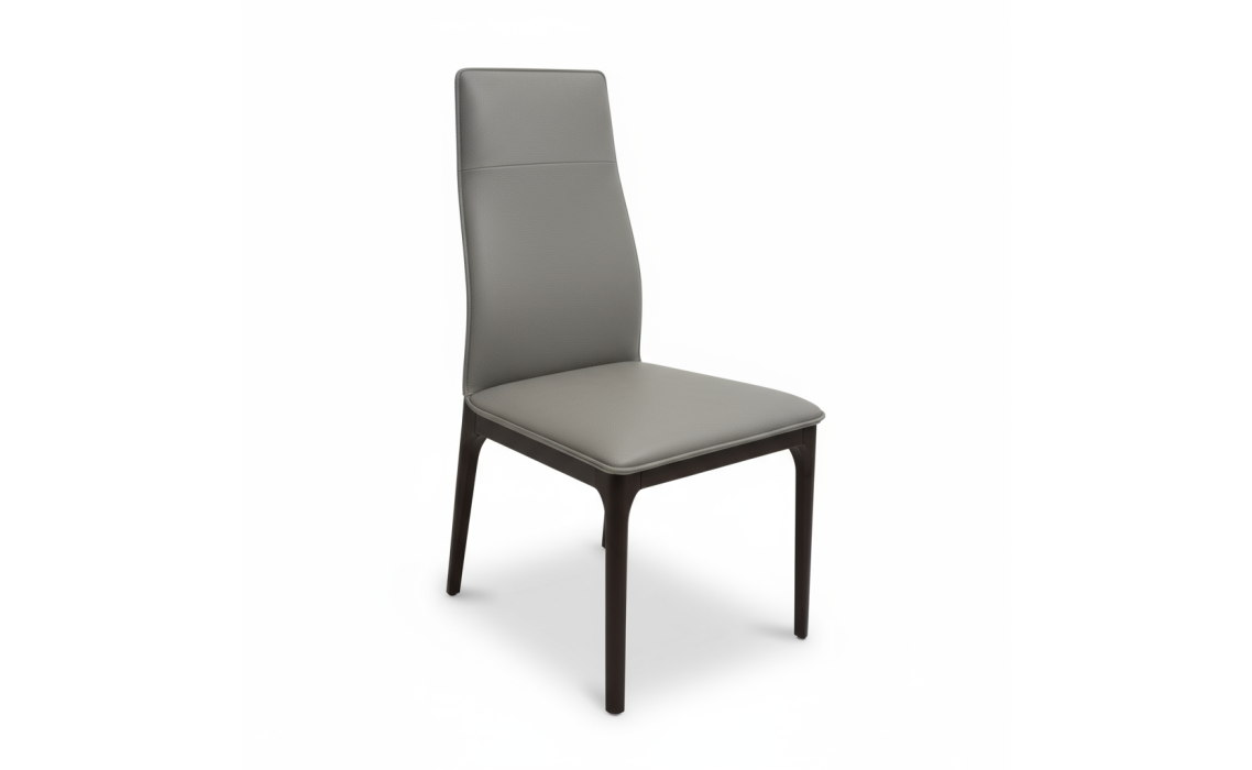 Стул интерьерный NOVARRO CHAIR MASSA 610 LIGHT GREY  BLACK MATTE (NRM06181)