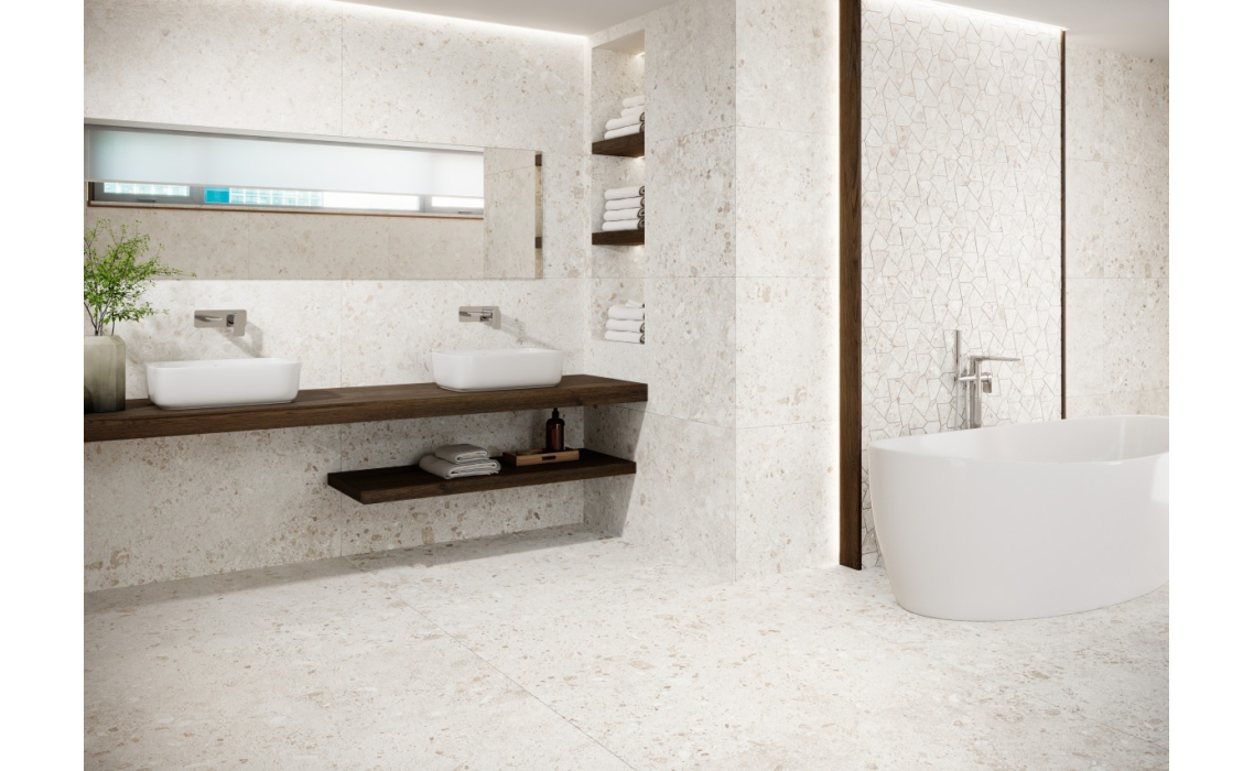 Керамическая плитка BIERZO PERLA ANTI. Белый 120X120X10 (NCR00293)