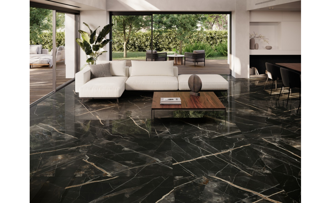 Керамическая плитка CALACATA BLACK PUL. Черный 119X59X10 (NCR00364)