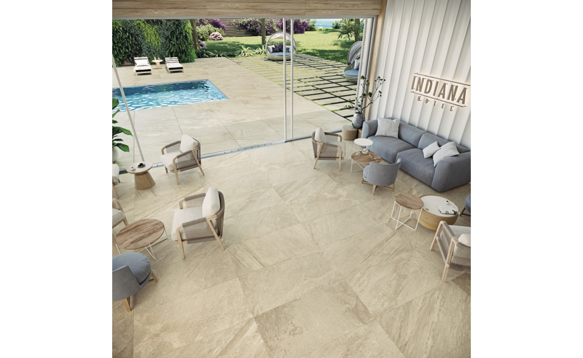 Керамическая плитка INDIANA BEIGE REC. Бежевый 60X60X10 (NCR00796)