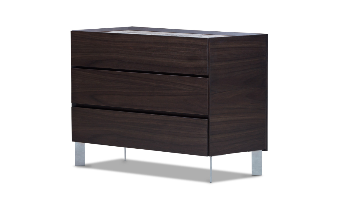 Комод SALT DRESSER Anthracite walnut veneer Aura marble Anthracite walnut veneer 111X48X81 СМ. ()