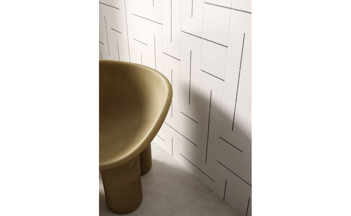 Керамическая плитка LINE WHITE Белый 15X15X10 (NCR03369)