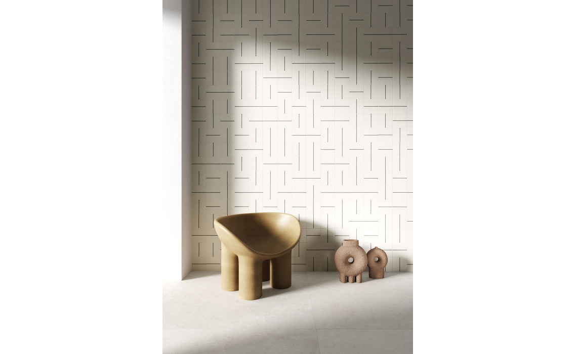 Керамическая плитка LINE WHITE Белый 15X15X10 (NCR03369)