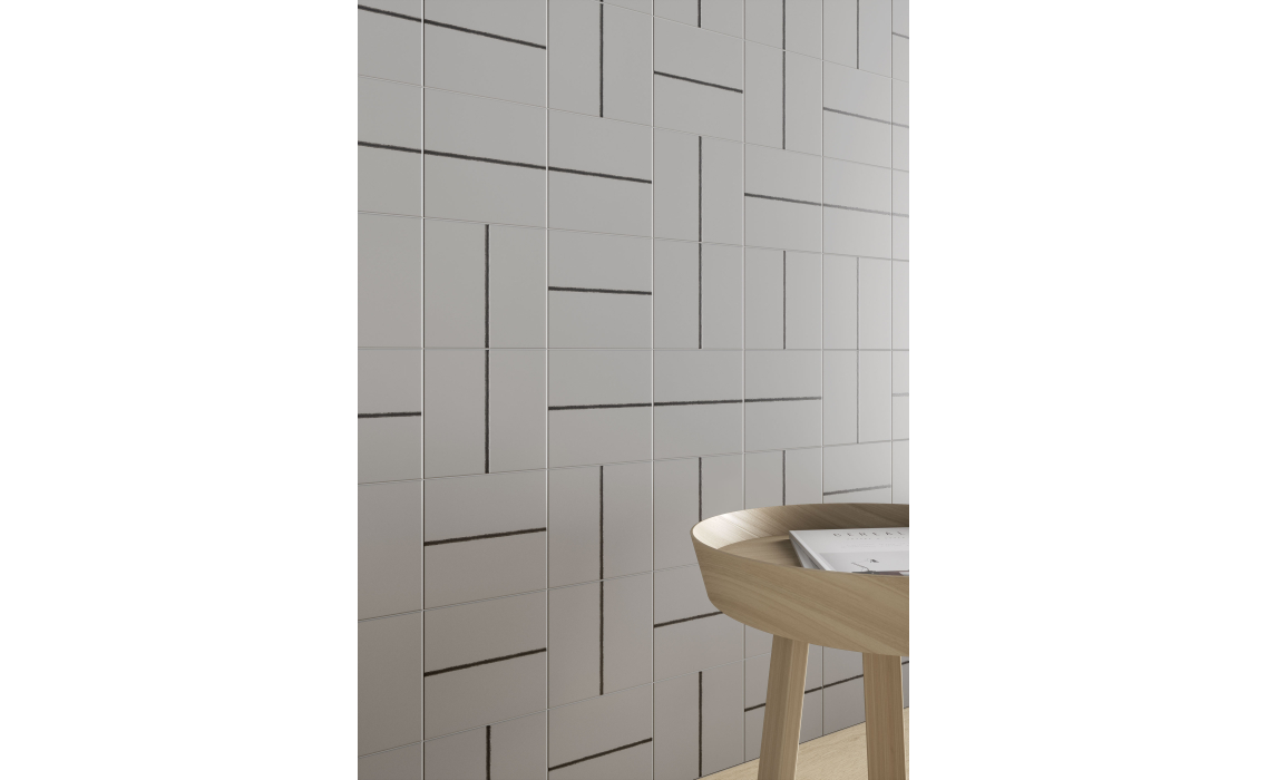 Керамическая плитка LINE GRAY Серый 15X15X10 (NCR03368)