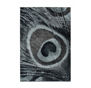 Современный ковер GRETA PEACOCK 170X120 см.  (NC1342) темно-серый