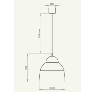 Подвесной светильник HERITAGE suspension noir SMOKE CHROME 35X35X38 СМ. (SEY00032)