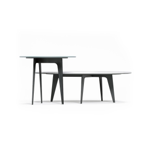 Стол приставной LINUS SIDE TABLE BLACK BETON   51X60X55 СМ. (NRM00121)