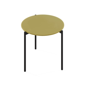 Стол журнальный ROUND COFFEE TABLE BLACK ANTIOUE BRONZE  60X60X50 СМ. (NRM00125)