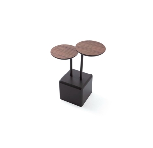 Стол приставной DIA SIDE TABLE BLACK AMERICAN WALNUT  45X25X57 СМ. (NRM00386)