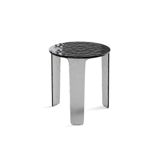 Стол приставной NORI SIDE TABLE SMOKY CLEAR HAMMERED SMOKY CLEAR HAMMERED  45X47X44 СМ. (NRM00552)