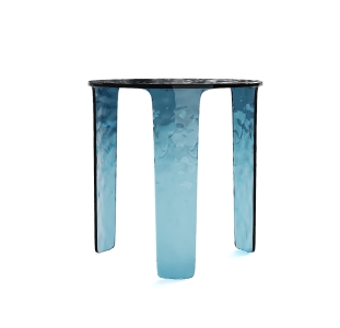 Стол приставной AURA SIDE TABLE BLUE CLEAR BLUE CLEAR  45X47X44 СМ. (NRM00656)
