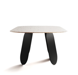 Стол обеденный POLLY DINING TABLE BLACK BRONZE HAMMERED GLASS  240X110X75 СМ. (NRM00759)