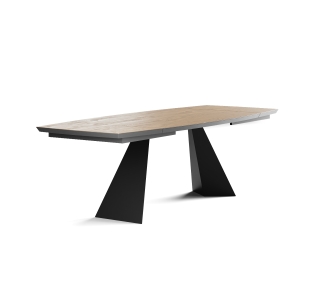 Стол обеденный PASCAL DINING TABLE BLACK RAW OAK  250X95X75 СМ. (NRM00778)