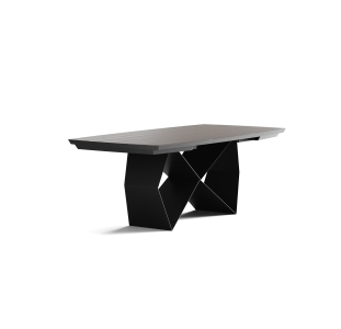 Стол обеденный TABERNA DINING TABLE BLACK THERMO OAK  300X100X75 СМ. (NRM00800)