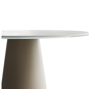 Стол приставной MUSHROOM SIDE TABLE QGTT DIAMOND CREAM  50X50X58 СМ. (NRM00967)