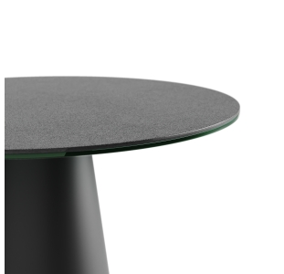 Стол приставной MUSHROOM SIDE TABLE BLKT ANTHRACITE  50X50X48 СМ. (NRM00966)