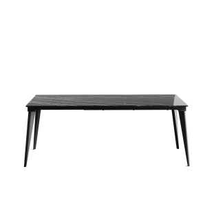Стол обеденный РАСКЛАДНОЙ ULISSE BLACK BLACK MARBLE  240X90X75 СМ. (NRM01083)