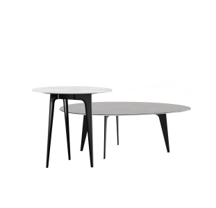 Стол журнальный KALLIOPE COFFEE TABLE BLACK TAUPE  111X94X37 СМ. (NRM01088)