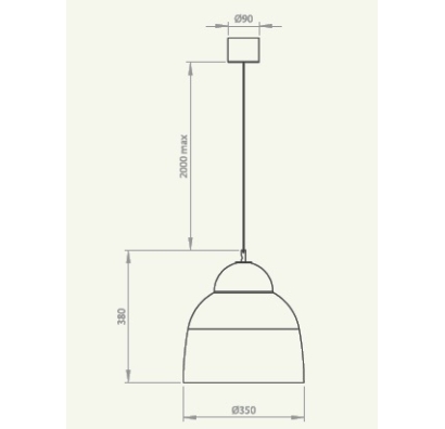 Светильник подвесной HERITAGE suspension noir SMOKE CHROME 35X35X38 СМ. (SEY00032)