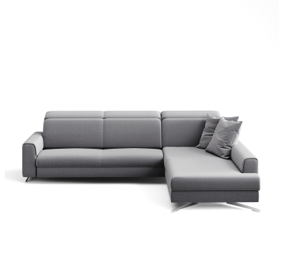 Диван FONTANE C110-290-220S/57/S/CAMINO PERLE/VISCOTEX/11-DARK GREY/03BR BRUSHED/E,Z,MR,EL,E,E