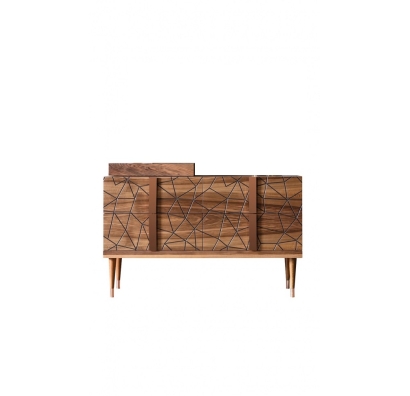 Комод PETRA DRESSING TABLE WALNUT WALNUT WALNUT 135X50X82 СМ. (NRM00031)