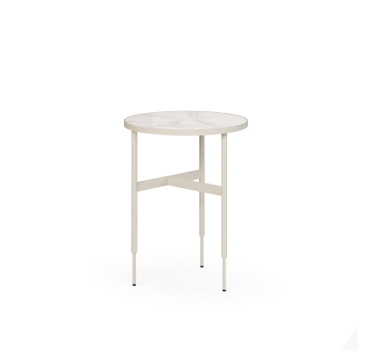 Стол приставной GIO SIDE TABLE ANGORA MICHELANGELO  40X40X52 СМ. (ROM01400_1)