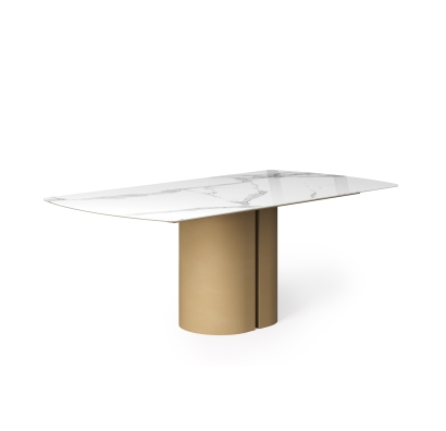 Стол обеденный STONEHENGE DINING TABLE CRESCEND BGRY MICHELANGELO  200X100X75 СМ. (NRM00163)