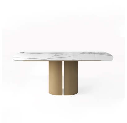 Стол обеденный STONEHENGE DINING TABLE CRESCEND BGRY MICHELANGELO  200X100X75 СМ. (NRM00163)