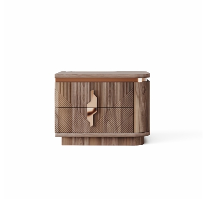 Тумба прикроватная RONDA NIGHTSTAND RIGHT MODULE WALNUT WALNUT  60X46X45 СМ. (NRM00037)