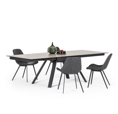 Стол обеденный TANDEM BUTTERFLY DINING TABLE CENTRAL BLK TAUPE  260X100X74 СМ. (NRM00092)