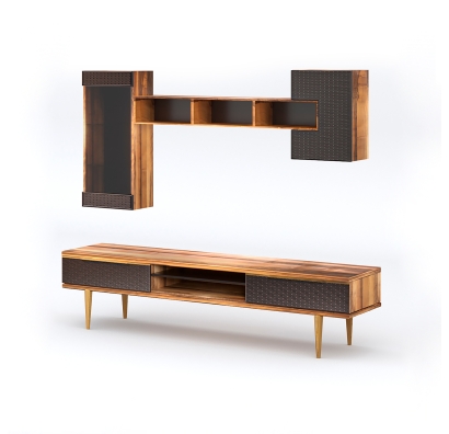 Тумба под ТВ PUNTO TV STAND WALNUT WALNUT BROWN 231X49X53 СМ. (NRM00020)