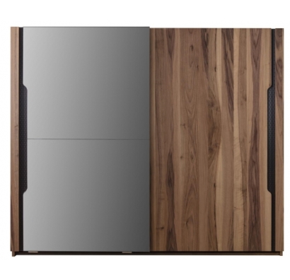 Шкаф напольный PUNTO WARDROBE WALNUT MIRROR 260X70X220 СМ. (NRM00041)