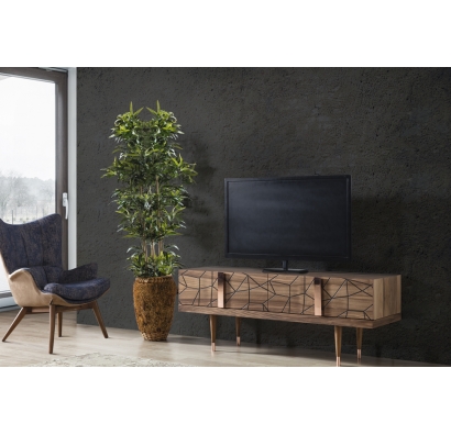 Тумба под ТВ PETRA TV UNIT WALNUT WALNUT WALNUT 153X50X58 СМ. (NRM00019)