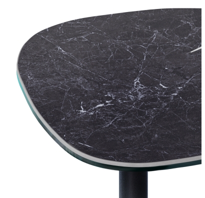 Стол приставной NEO SIDE TABLE BLACK NERO GRECO  48X40X78 СМ. (NRM00211)