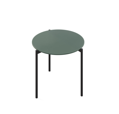 Стол журнальный ROUND COFFEE TABLE BLACK VERDE MUSCHIO  60X60X50 СМ. (NRM00230)