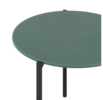 Стол журнальный ROUND COFFEE TABLE BLACK VERDE MUSCHIO  60X60X50 СМ. (NRM00230)