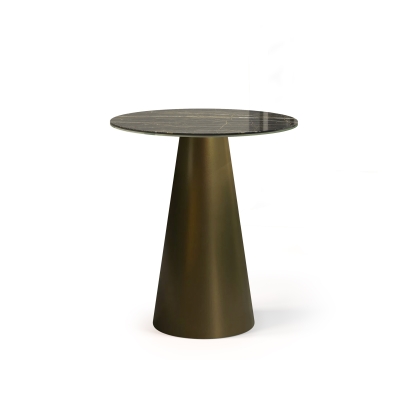 Стол приставной MUSHROOM SIDE TABLE ANTIQUE BRONZE NOIR DESIR SHINY  50X50X58 СМ. (NRM00310)