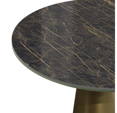 Стол приставной MUSHROOM SIDE TABLE ANTIQUE BRONZE NOIR DESIR SHINY  50X50X58 СМ. (NRM00310)