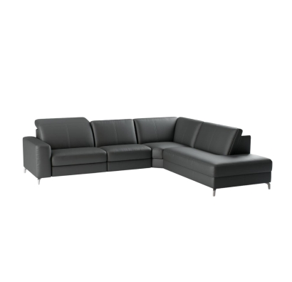 Диван CRISTALLO B280-280-240T/54/MONTANA BASALT/VISCOTEX/01BR BRUSHED/E