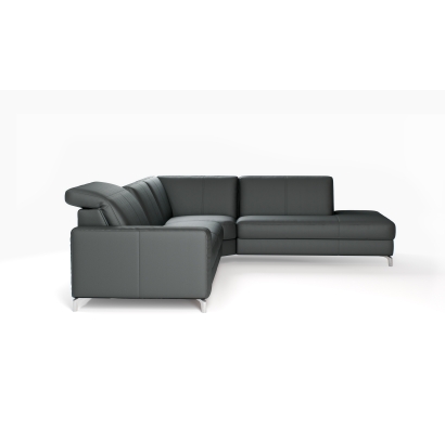 Диван CRISTALLO B280-280-240T/54/MONTANA BASALT/VISCOTEX/01BR BRUSHED/E